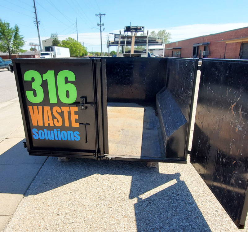 316 Waste Solutions of Wichita delivers easy load dumpster rentals to you